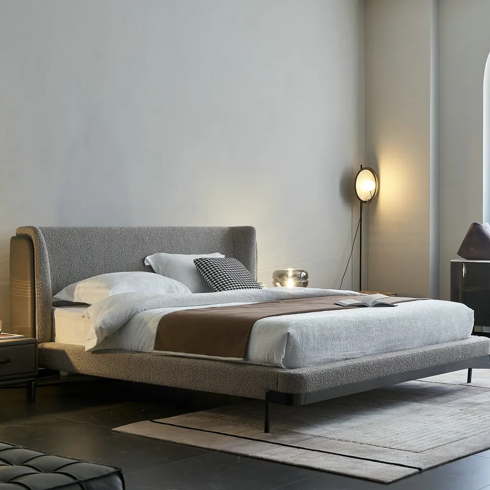 Latest designs Scandinavian Style modern farmhouse Low Profile Platform bed