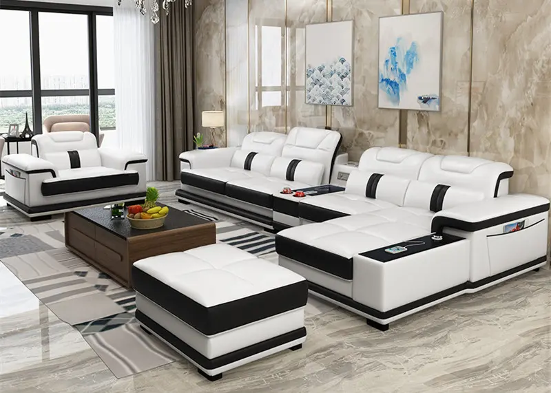 hot selling multifunctional living room furniture sofa leather couch